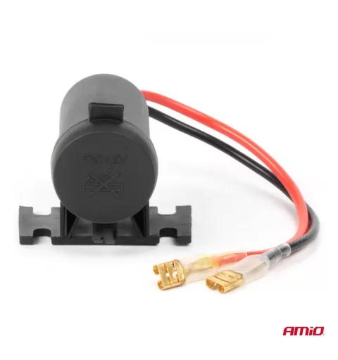 Hermetiškas žiebtuvėlio lizdas 12/24V AMIO-04129