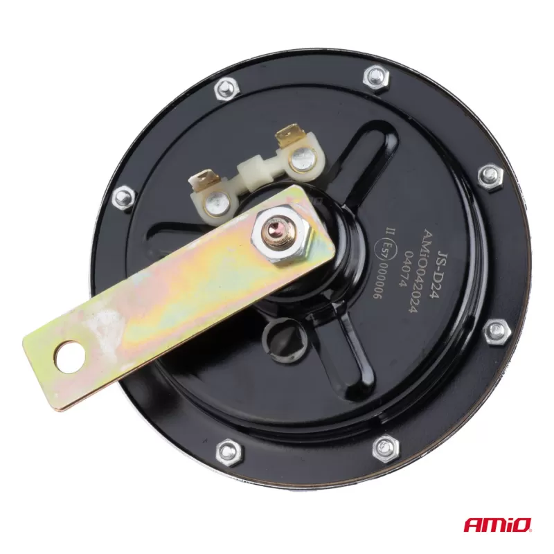 Garso signalas, chromuotas, 125 mm, 12V, AMIO-04074