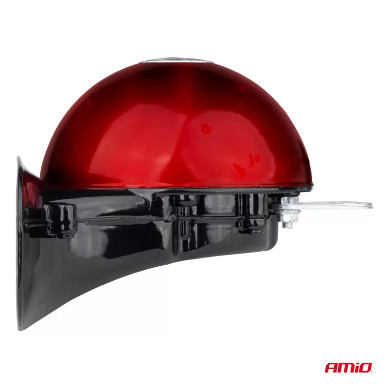 Garso signalų rinkinys, 2 vnt., raudonas, 125mm, 12V, AMIO-04075