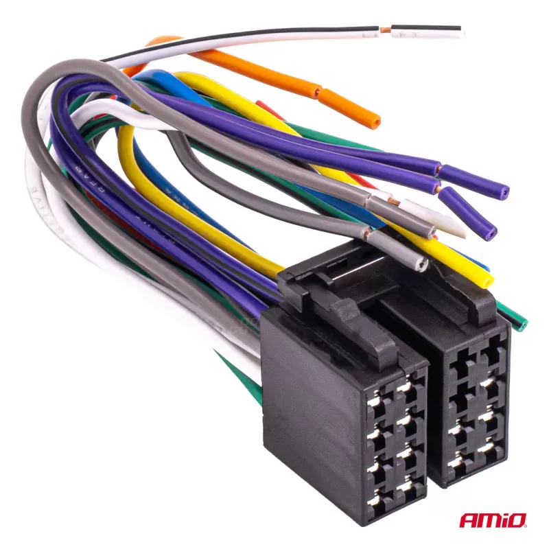Integruotas moteriško tipo ISO lizdas ISO CCA 13 kontaktų 5A 12V AMIO-04441
