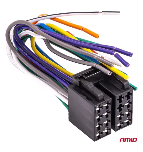 Integruotas moteriško tipo ISO lizdas ISO CCA 13 kontaktų 5A 12V AMIO-04441
