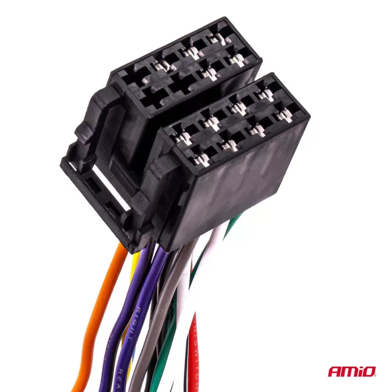 Integruotas moteriško tipo ISO lizdas ISO CCA 13 kontaktų 5A 12V AMIO-04441