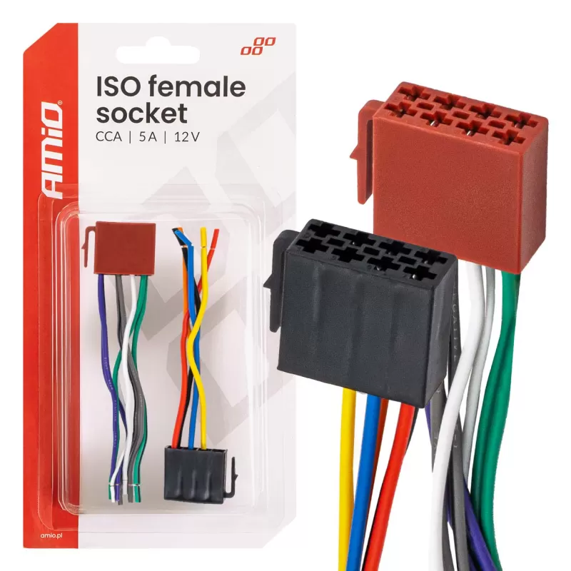ISO moteriško tipo lizdas CCA 5A 12V AMIO-04444
