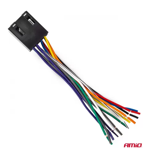 ISO vyriško tipo lizdas ISO CCA 13 kontaktų 5A 12V AMIO-04445