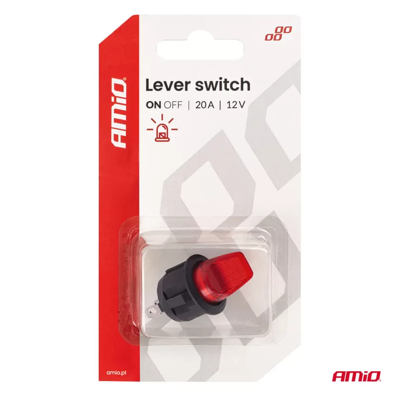 Svirtinis jungiklis 20A 12V AMIO-04438