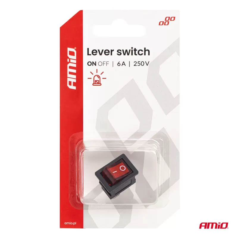 Svirtinis jungiklis 6A 250V AMIO-04439