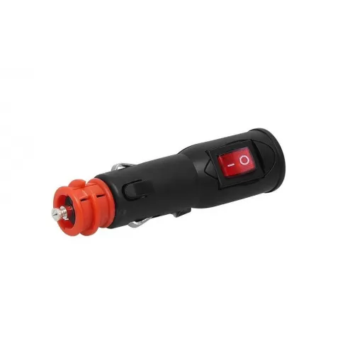 Žiebtuvėlio lizdo kištukas su jungikliu EURO/DIN 12/24V