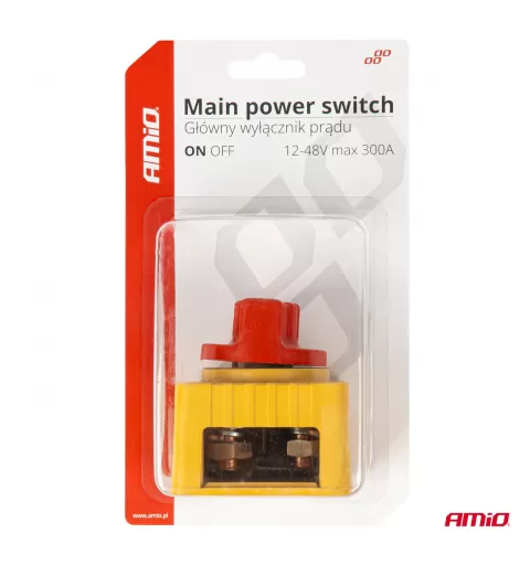 Pagrindinis maitinimo jungiklis 12-48V maks. 300A AMIO-03839