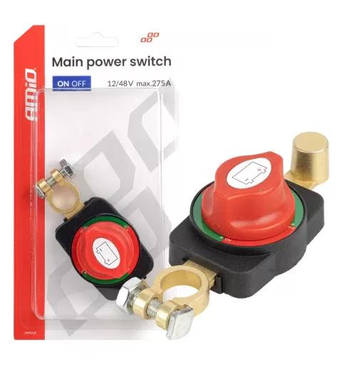 Pagrindinis maitinimo jungiklis 12V-48V maks. 275A AMIO-04830