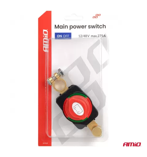 Pagrindinis maitinimo jungiklis 12V-48V maks. 275A AMIO-04830