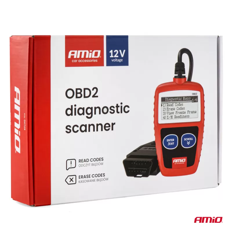 OBD2 diagnostikos skaitytuvas AMIO-04729