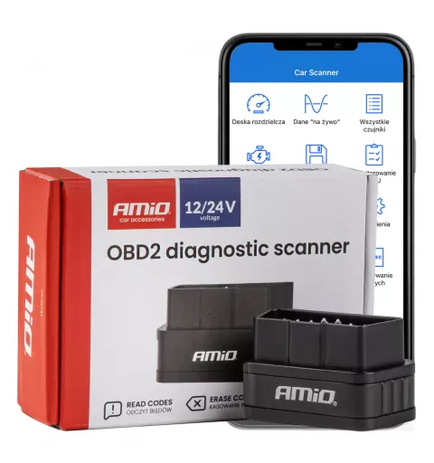 OBD2 diagnostikos skaitytuvas AMIO-04731