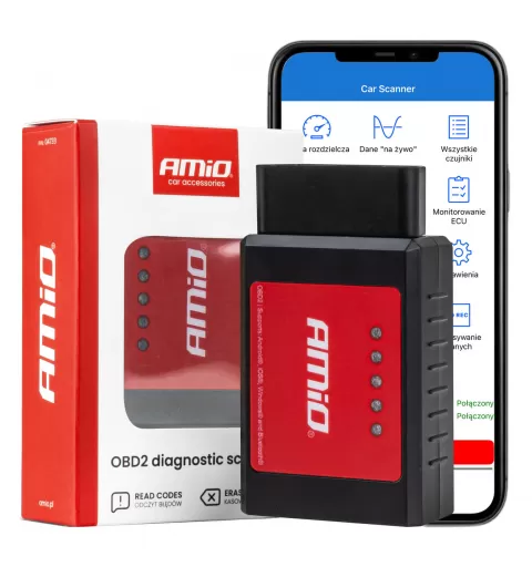 OBD2 diagnostikos skaitytuvas AMIO-04733