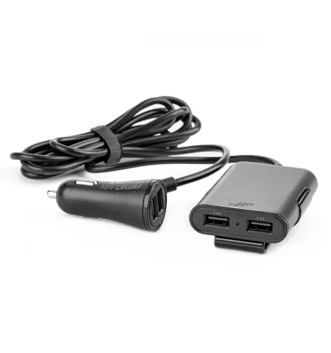 Telefono įkroviklis priekiui-galui su prailgintuvo laidu, 4 USB