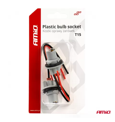 Plastikinis lemputės lizdas, 2 vnt., T15