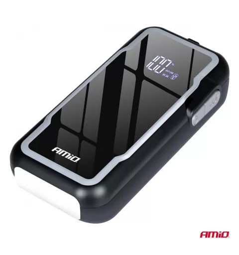 Nešiojamas 3in1 paleidimo įrenginys/LED/išorinė baterija 12V 12Ah 1600A AMIO-04678