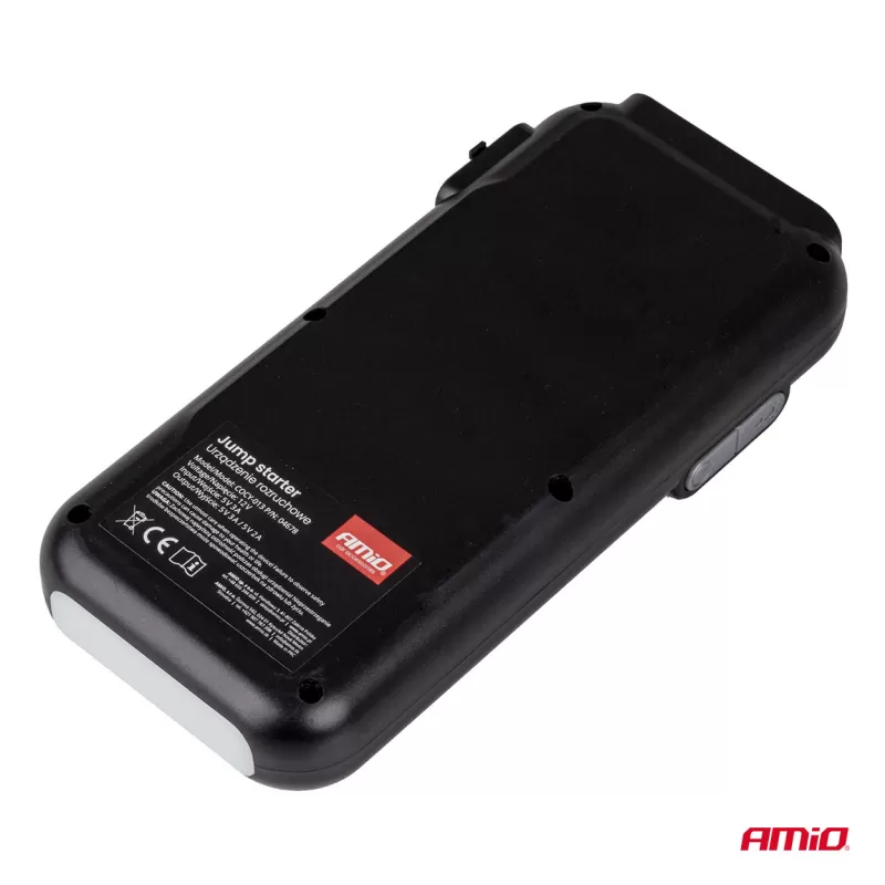 Nešiojamas 3in1 paleidimo įrenginys/LED/išorinė baterija 12V 12Ah 1600A AMIO-04678