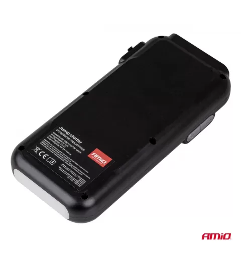 Nešiojamas 3in1 paleidimo įrenginys/LED/išorinė baterija 12V 12Ah 1600A AMIO-04678
