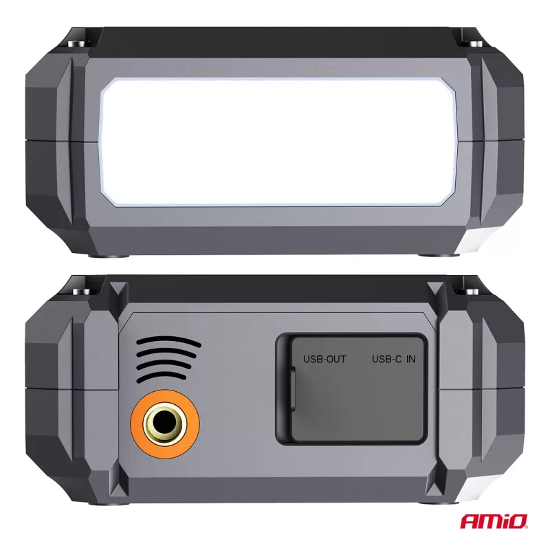 Nešiojamas 4in1 paleidimo įrenginys/LED/oro kompresorius/išorinė baterija 12V 7,2Ah 600A PRO AMIO-04674