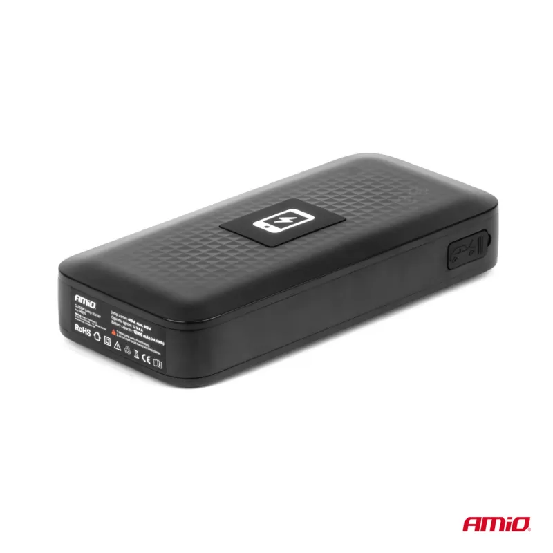 Nešiojamas paleidimo įrenginys / išorinė baterija 12V 12Ah 800A AMIO-04055