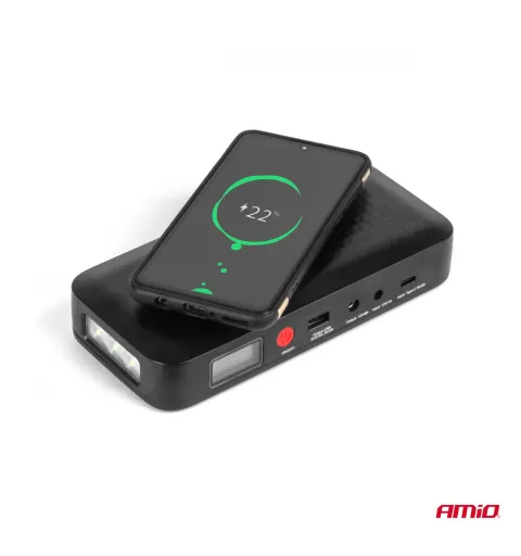 Nešiojamas paleidimo įrenginys / išorinė baterija 12V 12Ah 800A AMIO-04055