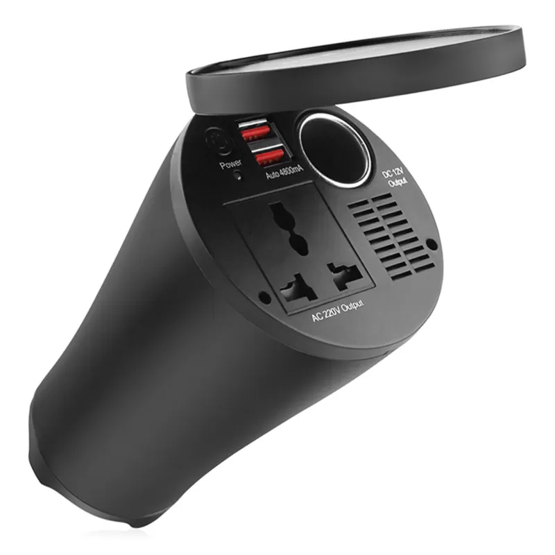 Įtampos keitiklis AMiO 12V/230V 150W/300W 2xUSB PI02