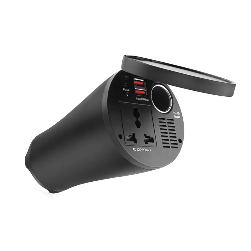 Įtampos keitiklis AMiO 12V/230V 150W/300W 2xUSB PI02