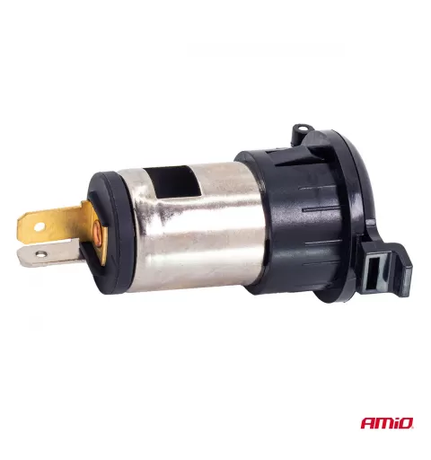 Maitinimo lizdas su dangteliu 250W 12V 24V AMIO-04434