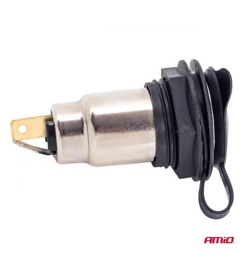 Maitinimo lizdas su dangteliu 250W 12V 24V AMIO-04462