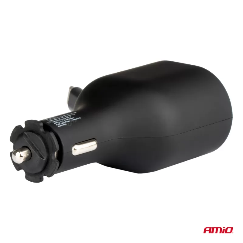 Greitas automobilinis įkroviklis 3.0 su 30W C susukamu laidu PD20W AMIO-04176