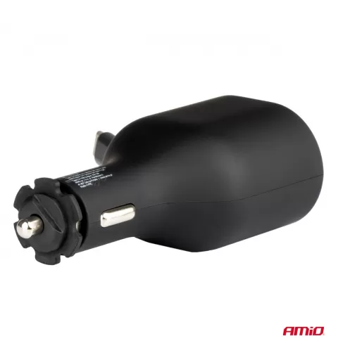 Greitas automobilinis įkroviklis 3.0 su 30W C susukamu laidu PD20W AMIO-04176
