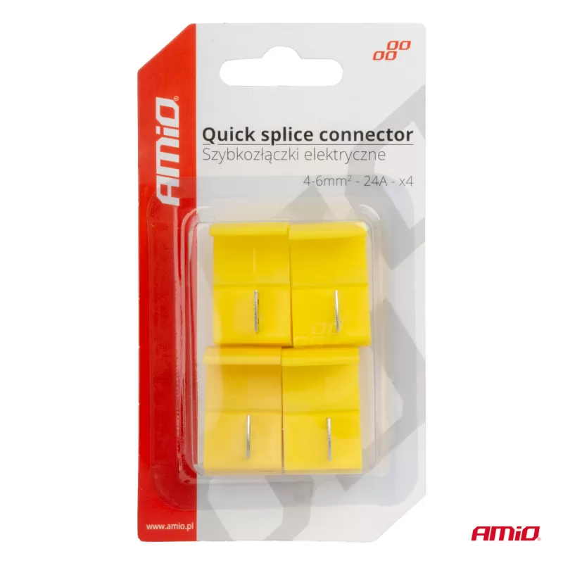 Greitosios jungties jungiklis 0,4-6mm² 24A, 4 vnt., blisteris