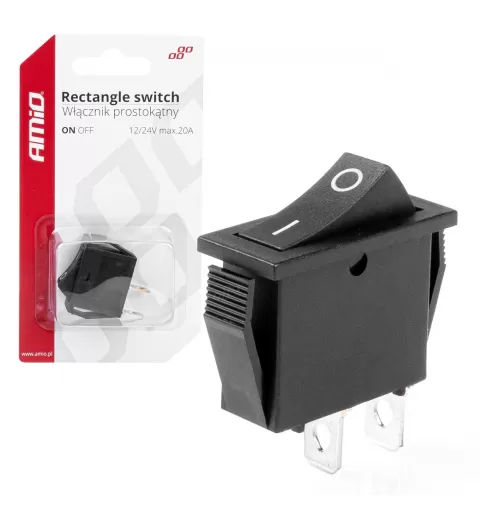 Stačiakampis jungiklis 12V 20A ON/OFF