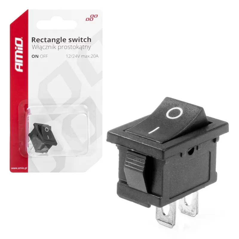 Stačiakampis jungiklis 12V 20A ON/OFF