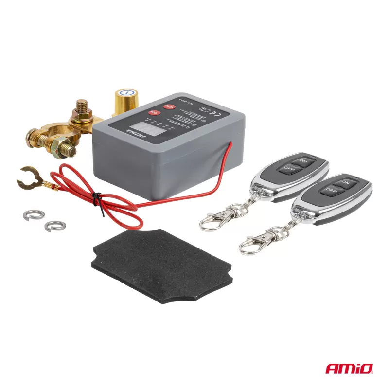 Nuotolinis akumuliatoriaus atjungimo jungiklis 12V 240A (BATT) AMIO-04832