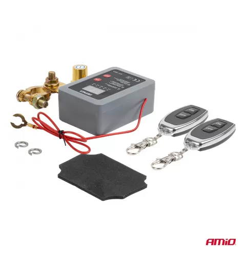 Nuotolinis akumuliatoriaus atjungimo jungiklis 12V 240A (BATT) AMIO-04832