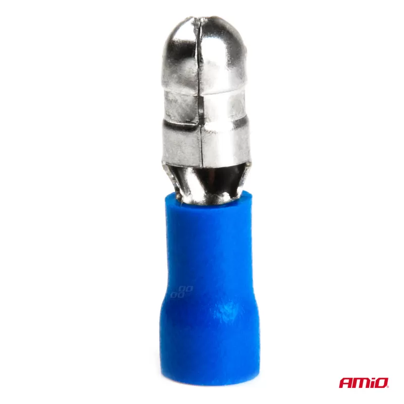 Cilindrinės kulkos formos jungtys, vyriško tipo, 5mm 1,5-2,5mm² 15A, 10 vnt.