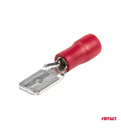 Plokščio tipo gnybtai 6,3mm 0,5-1,5mm² 10A, 10 vnt.