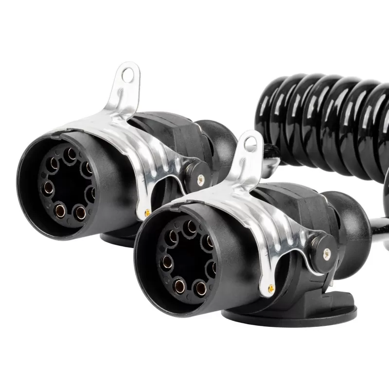 Spiralinis laidas TIR 2x 7 kontaktų, EBS tipo, 5m 24V AMIO-04383