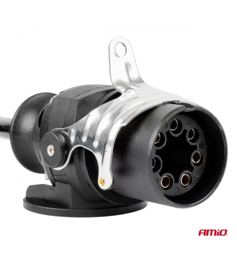 Spiralinis laidas TIR 2x 7 kontaktų, EBS tipo, 5m 24V AMIO-04383
