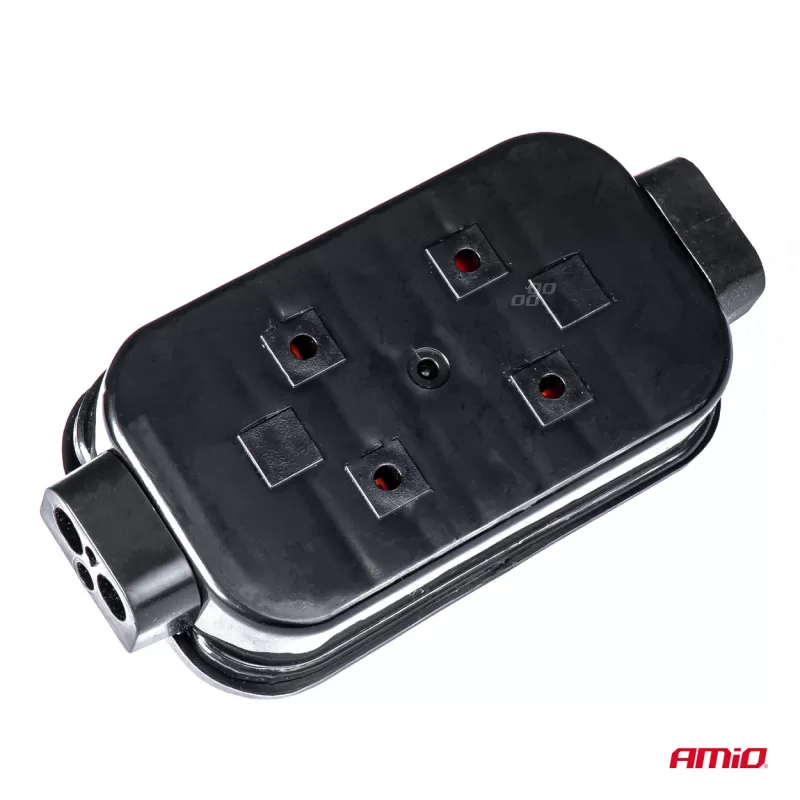 Priekabos elektros instaliacijos jungimo dėžutė, 12 kontaktų, AMIO-02666