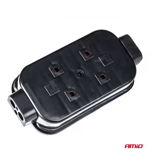 Priekabos elektros instaliacijos jungimo dėžutė, 12 kontaktų, AMIO-02666