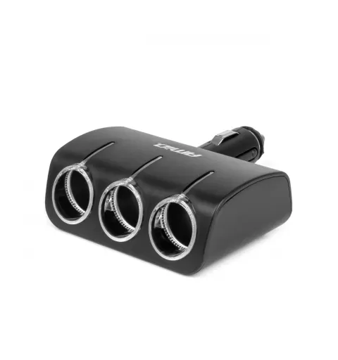 Trigubas prailgintuvo lizdas 12/24V 120W 90° AMIO-04358