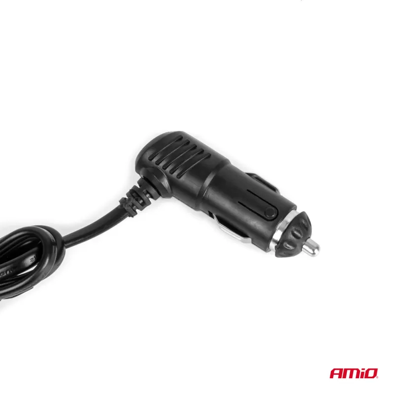 Trigubas prailgintuvo lizdo įkroviklis 2x USB A su ON/OFF mygtuku 12/24V 100W 70cm AMIO-04362